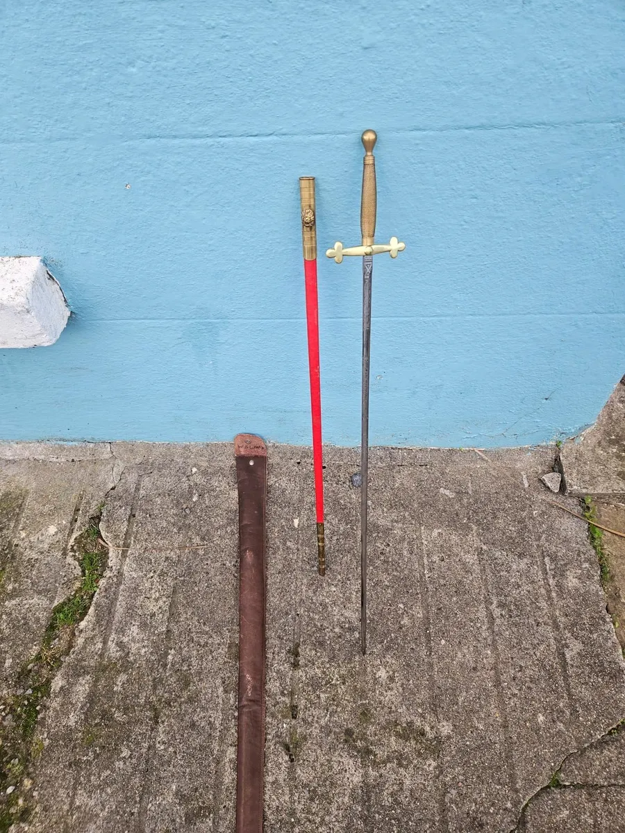 Vintage Freemasons Ceremonial Sword - Image 3