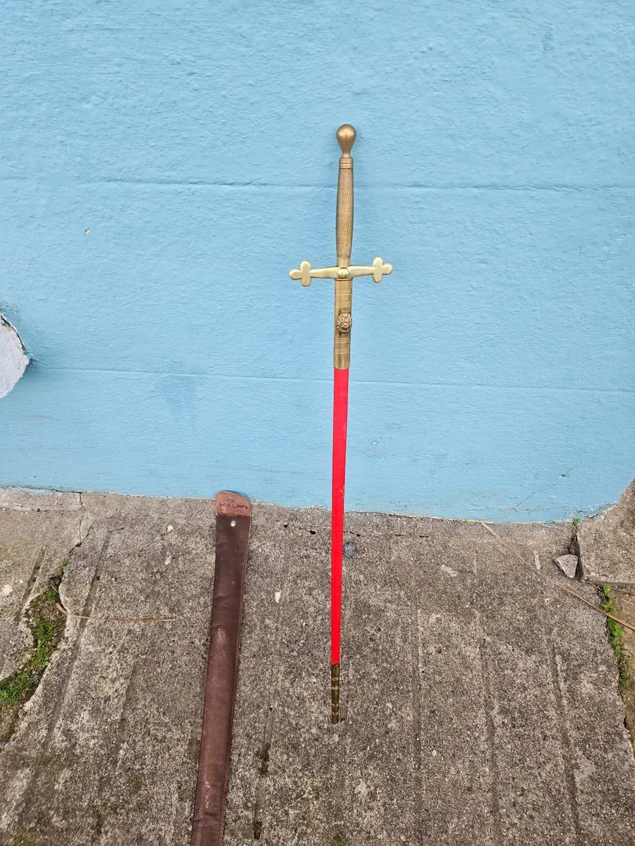 Vintage Freemasons Ceremonial Sword - Image 4