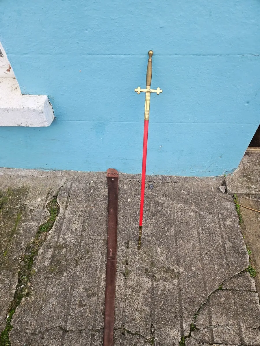 Vintage Freemasons Ceremonial Sword - Image 1