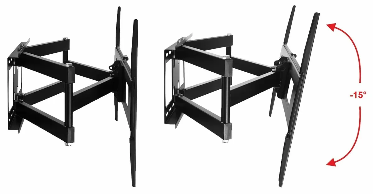 Tv Wall Bracket Tilt Swivel Long Arm 32"- 80" - Image 4