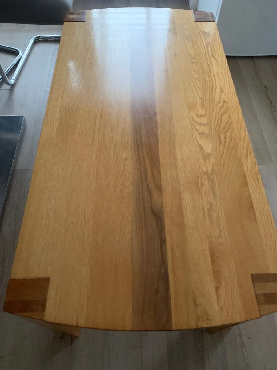 Oak coffee table and two side tables - Image 3