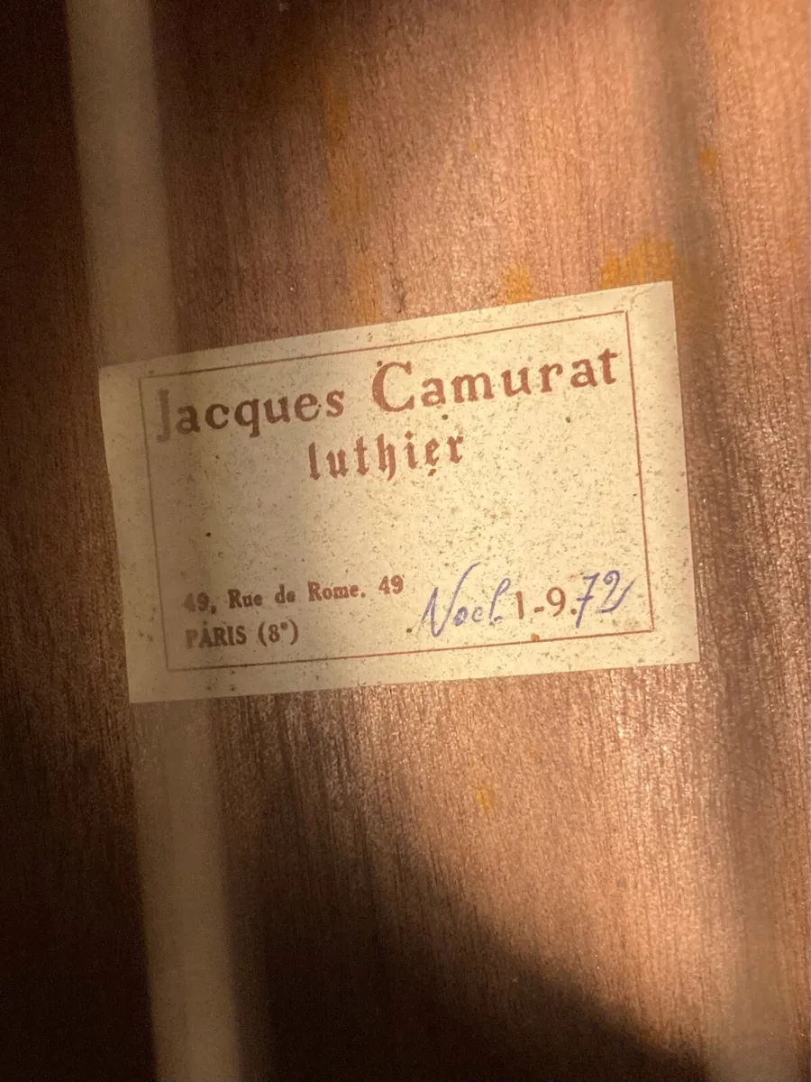 Hand made classical guitar - Jacques Camurat - Image 4