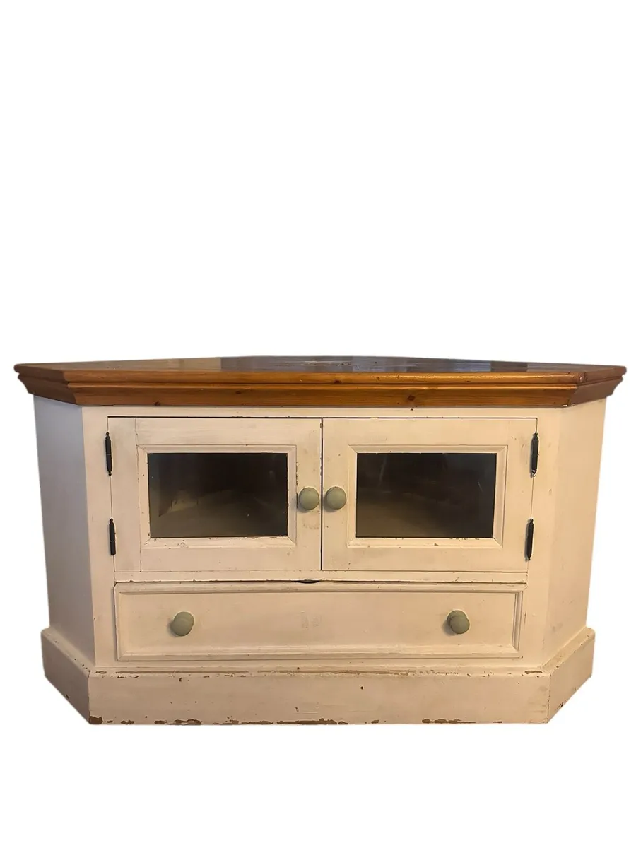 Solid Pine TV Corner Unit - Image 1