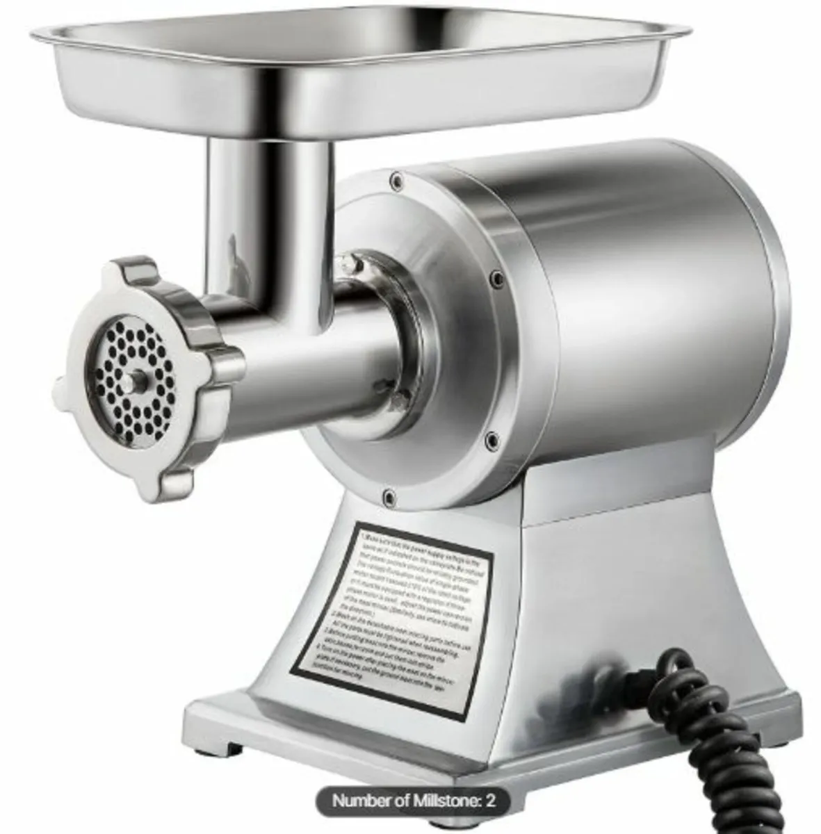 8500W Commercial Stainless Steel 204.1 kg Meat - Image 4