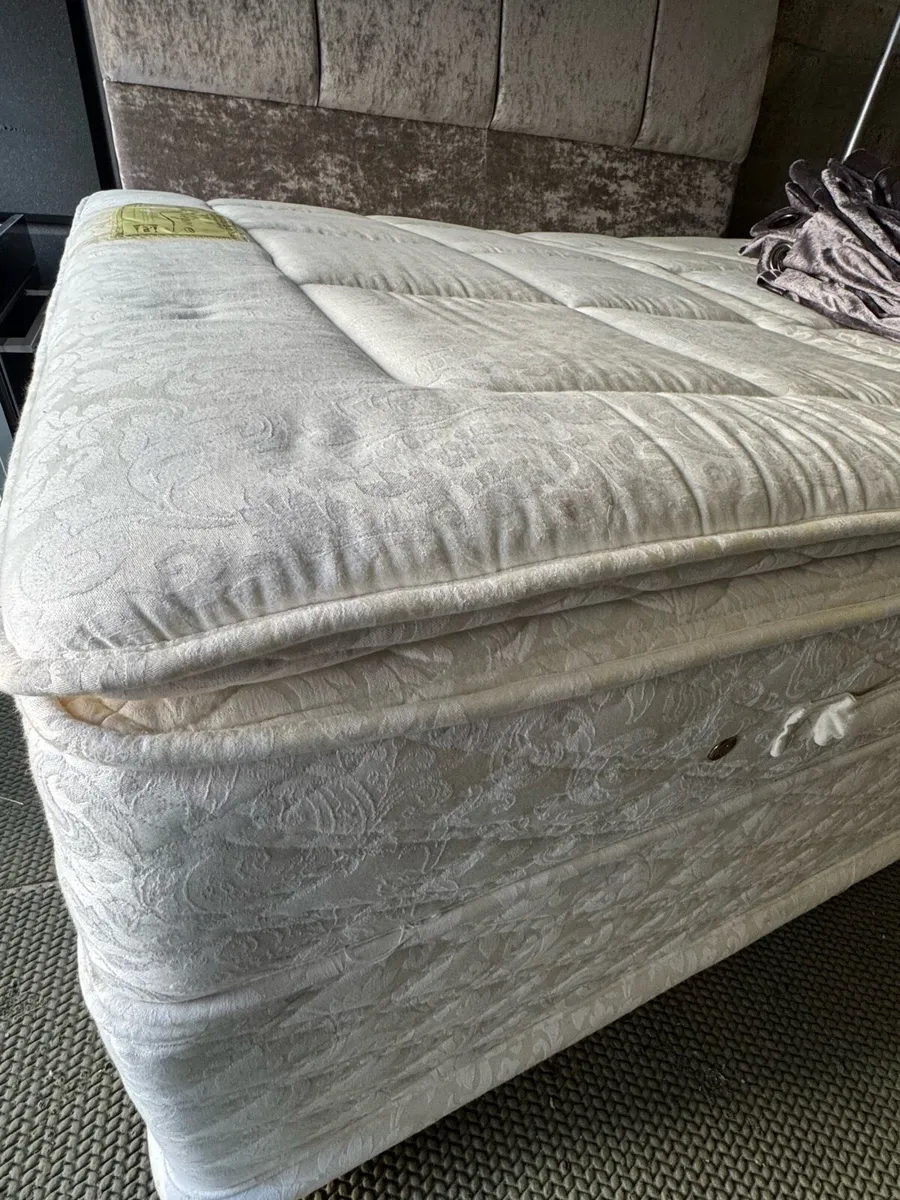 6ft Superking Bed with Headboard & Curtains - Image 2