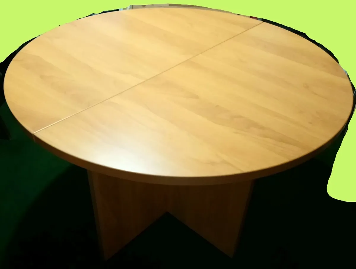 DELLA ROVERE ITALY wooden round table 110cm office - Image 3
