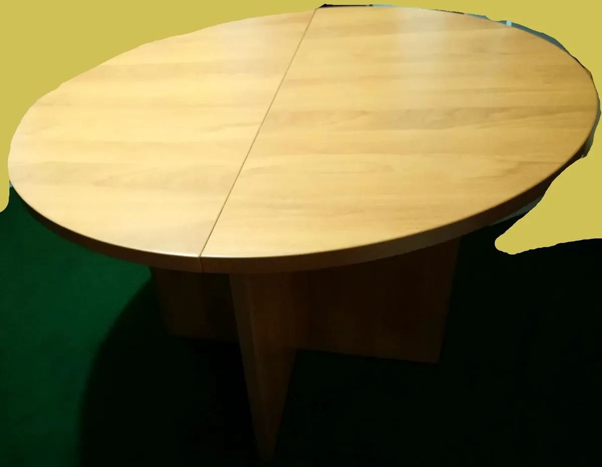 DELLA ROVERE ITALY wooden round table 110cm office - Image 4