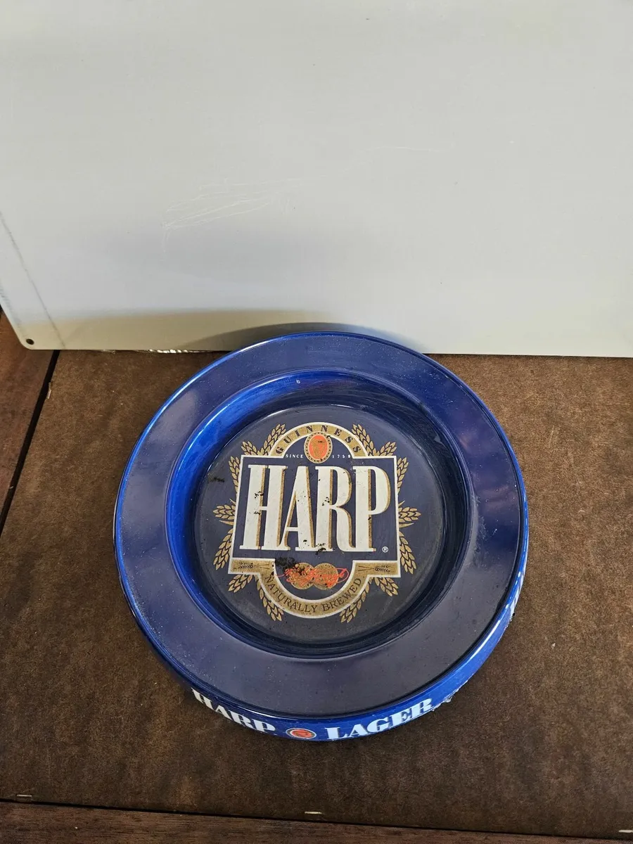 Vintage Guinnes Harp Larger Ashtray - Image 3