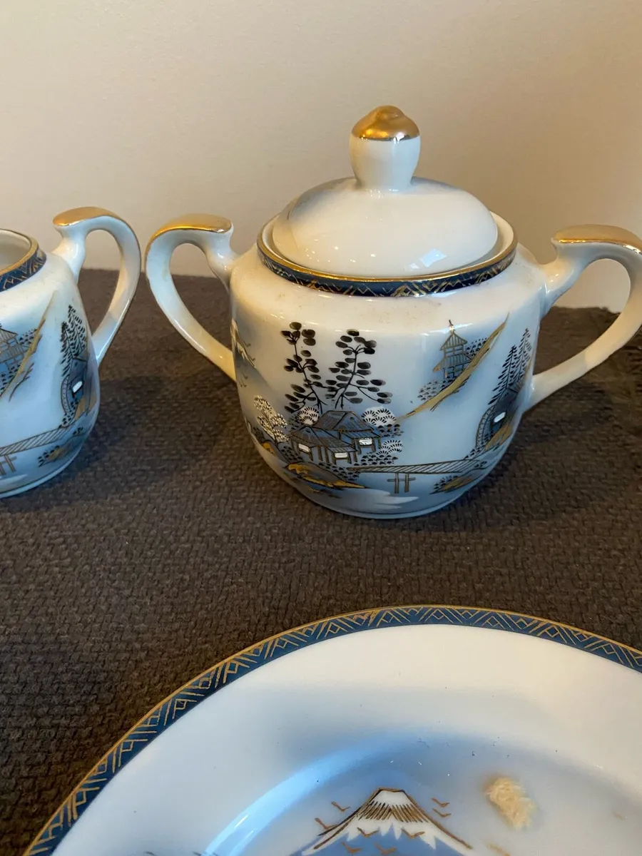 Vintage Kutani Japanese Porcelain Tea Set - Image 3