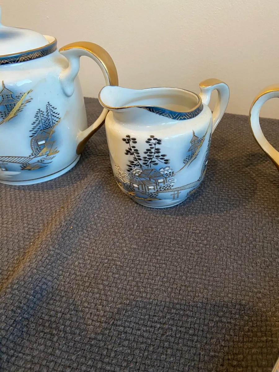 Vintage Kutani Japanese Porcelain Tea Set - Image 4