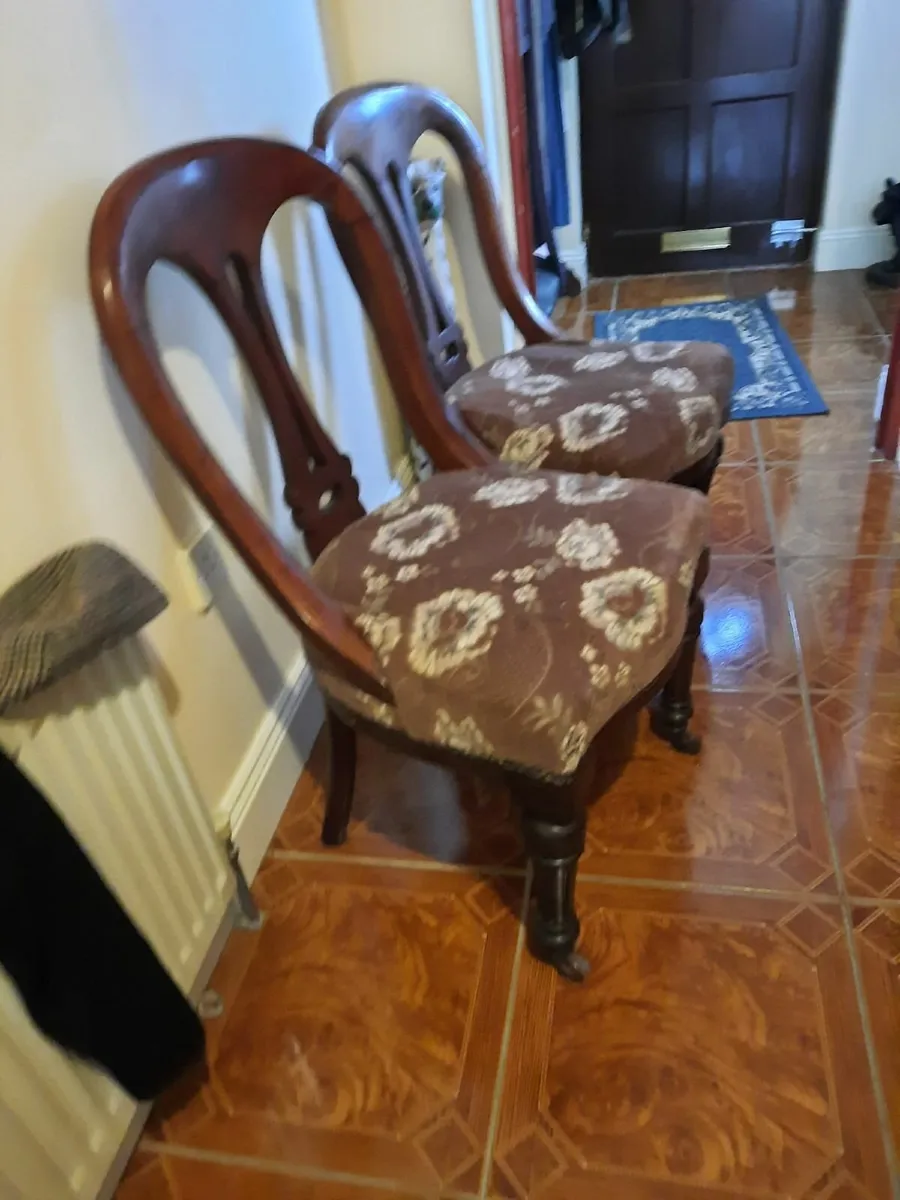 Antique parlor chairs - Image 3