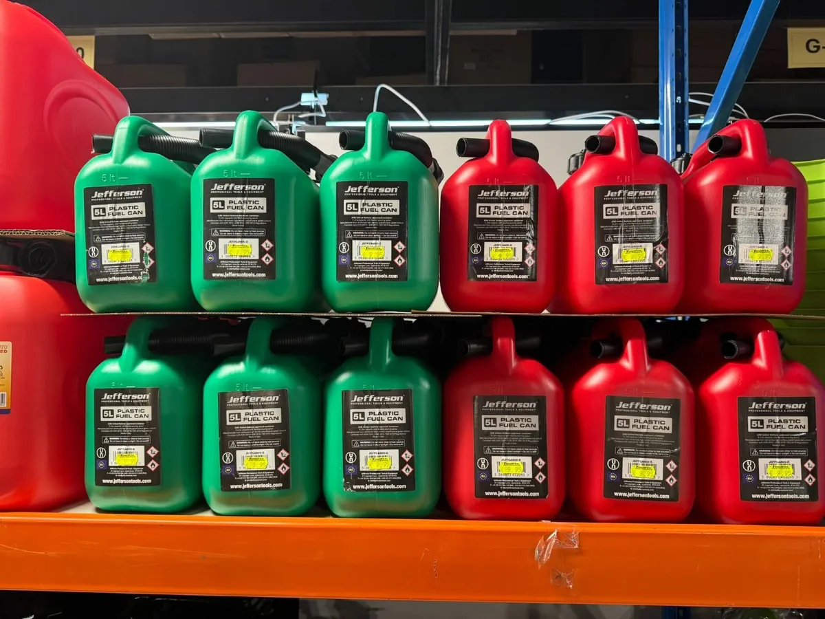Full Range of Sizes Jerry Cans in Store