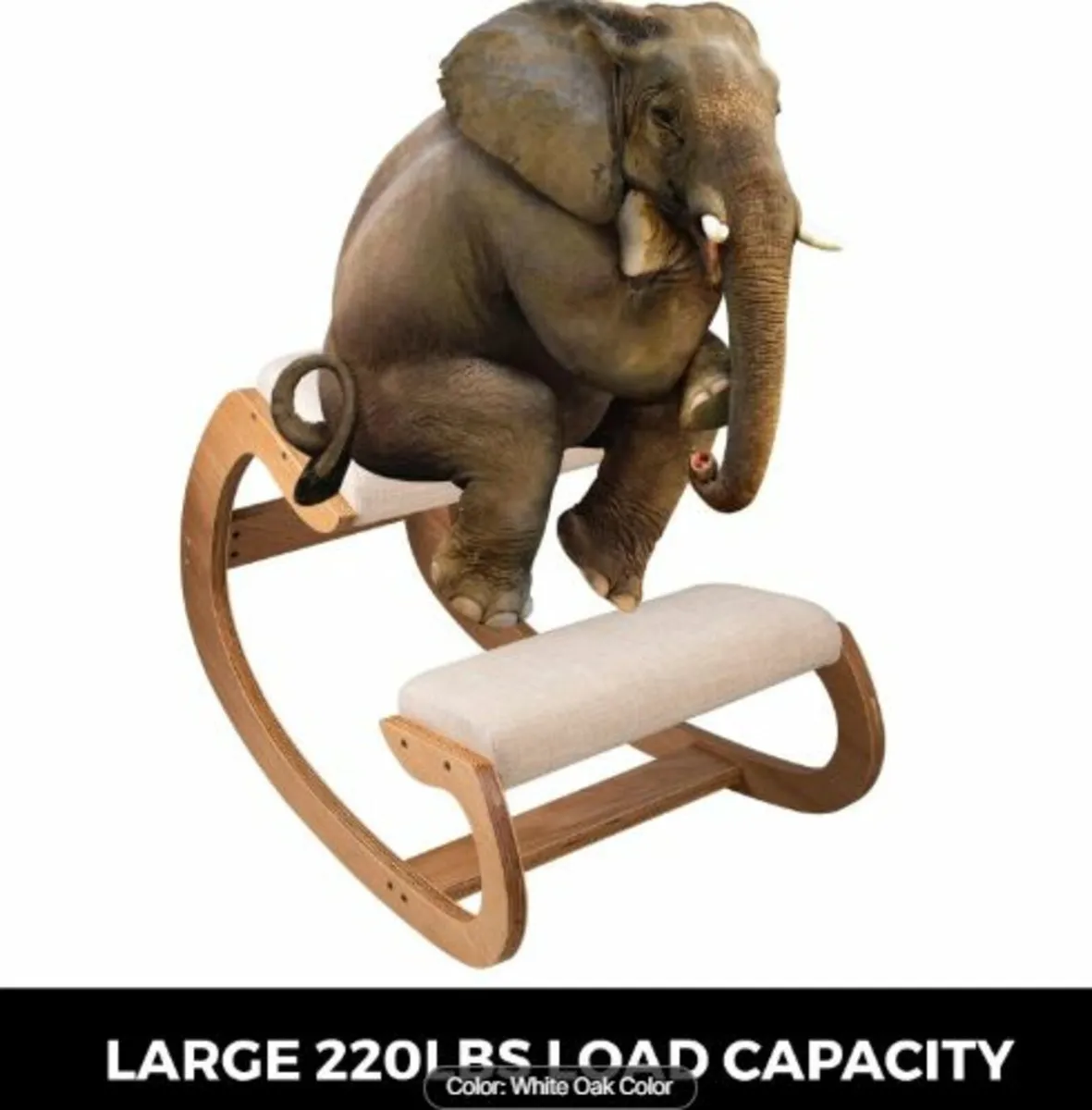 Ergonomic Kneeling Chair 99.8 kg Load Capacity - Image 3