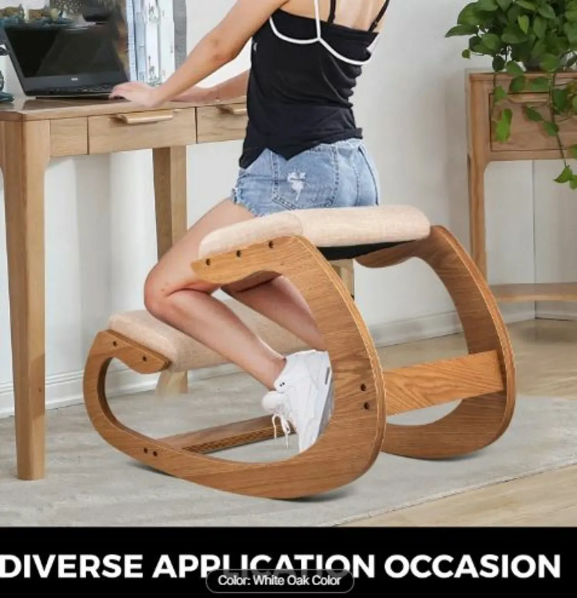 Ergonomic Kneeling Chair 99.8 kg Load Capacity - Image 4