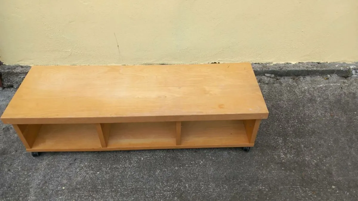 TV stand and shelf - Image 1