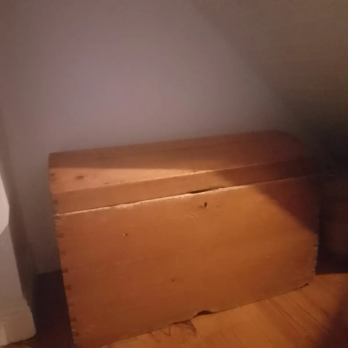 Antique Wooden Chest - Image 1