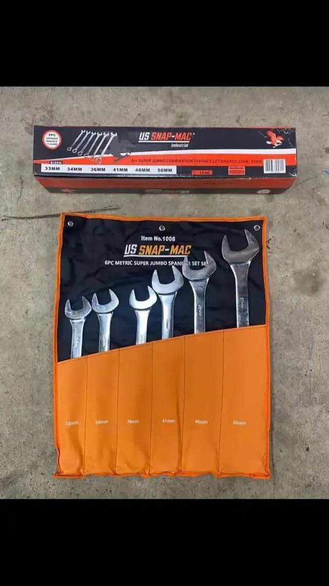 6PC Jumbo Spanners 33-50MM