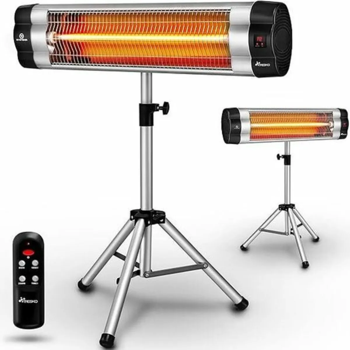 Telescopic Infrared Heater with 3 Heat Settings, P - Image 1
