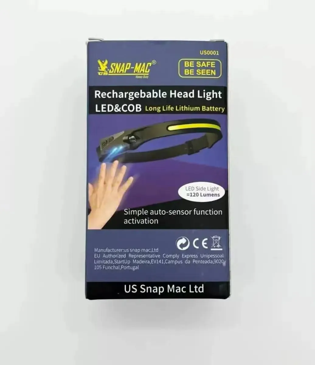 This US SNAP MAC Led Headlamp Sensor Recharable - Image 4