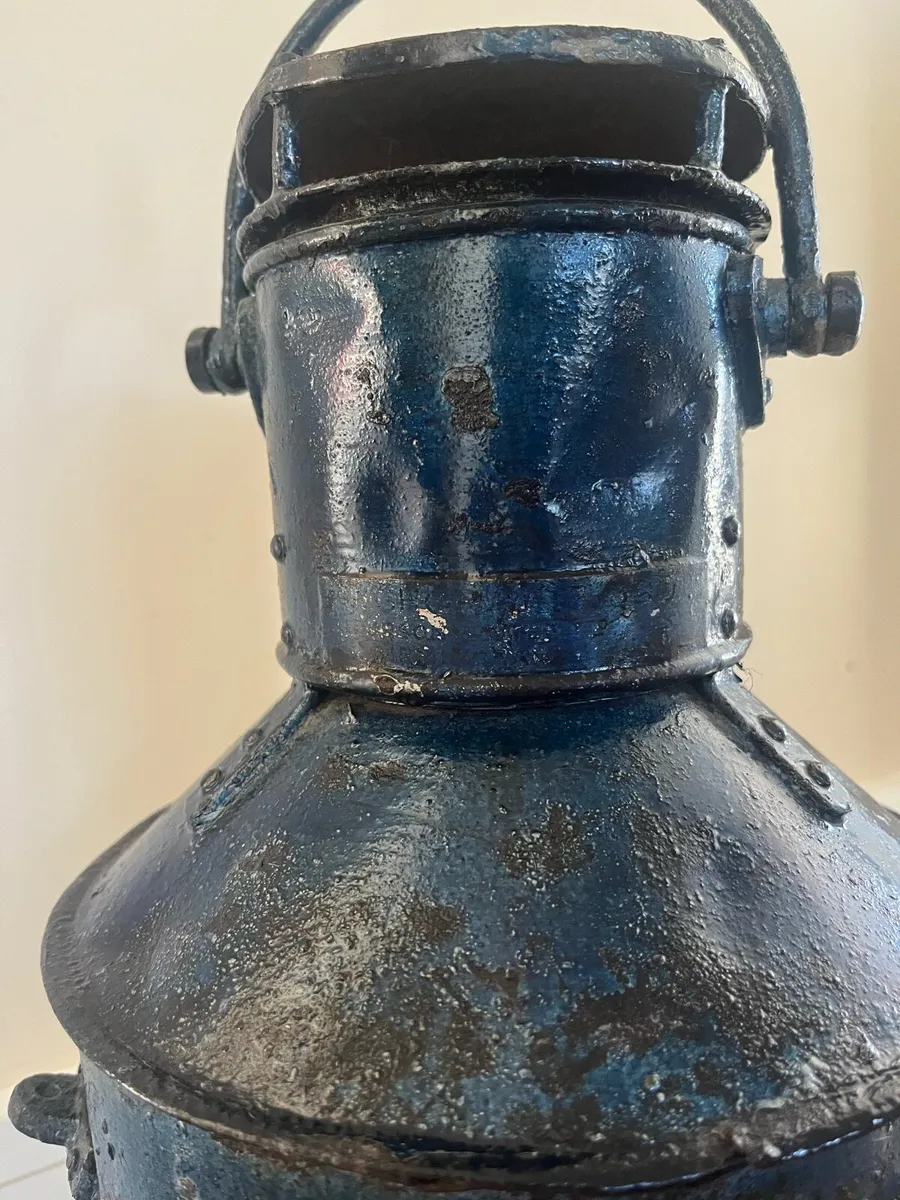 Antique Alderson & Gyde Birmingham Ships Lamp - Image 3