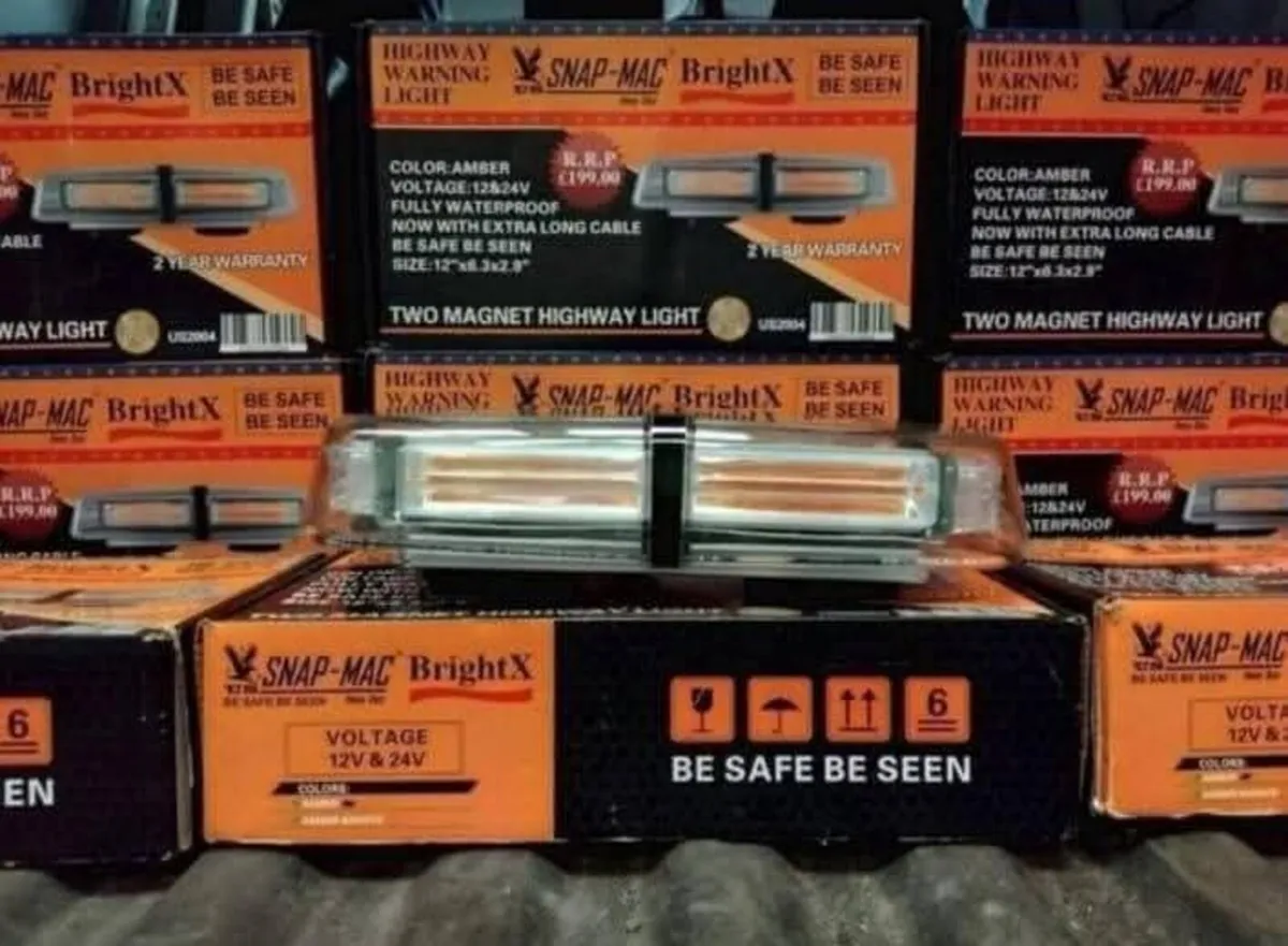 Brand New Snap-Mac Amber Beacon Light - Image 2