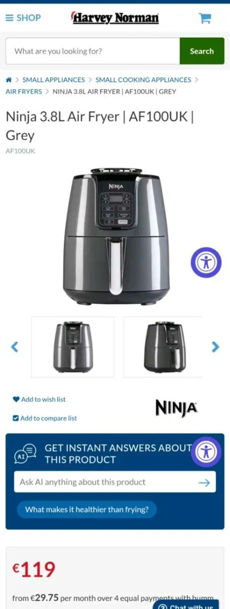 Ninja 3.8L Air Fryer - Image 4