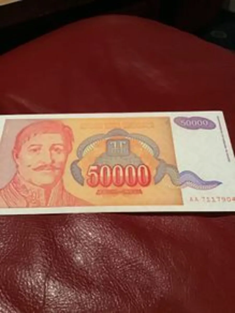 Yugoslavia Banknote - 50000 Dinara 1994