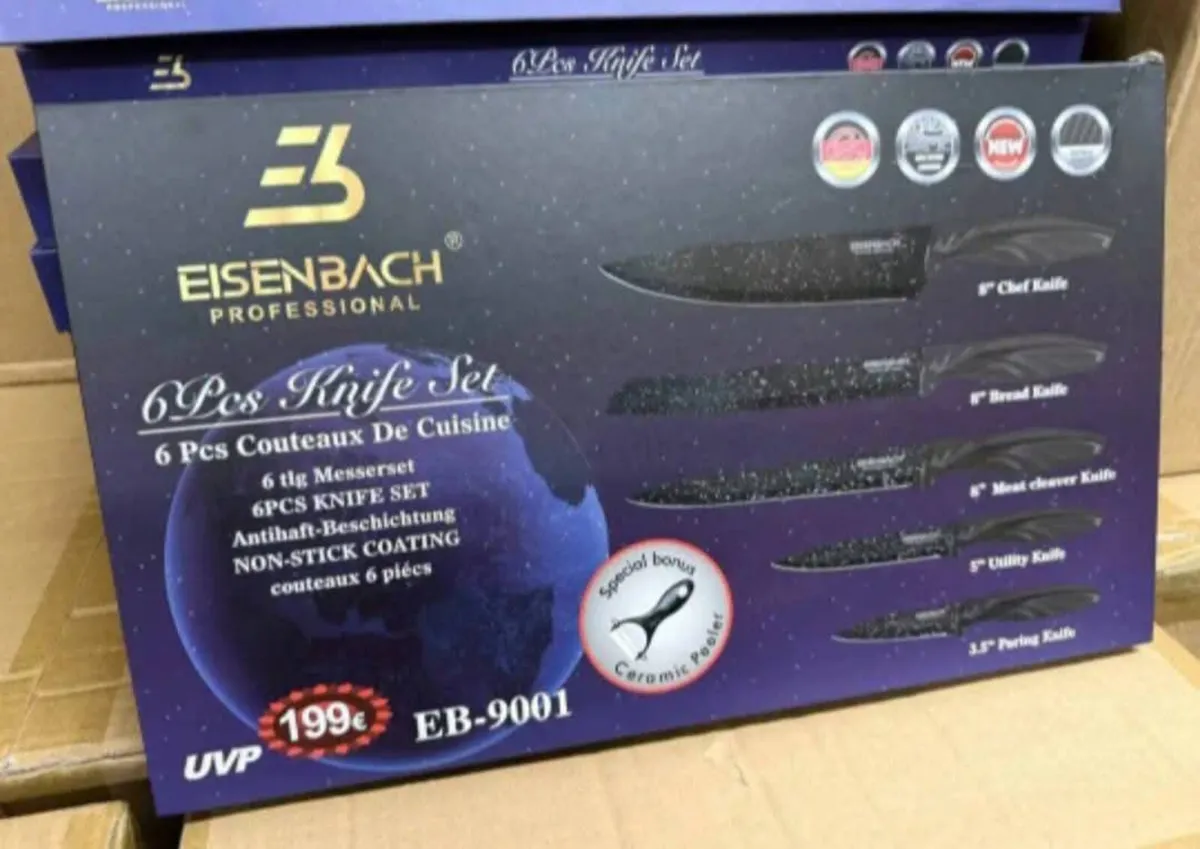 6-PIECE MARBLE COATED KNIFE SET - Image 2