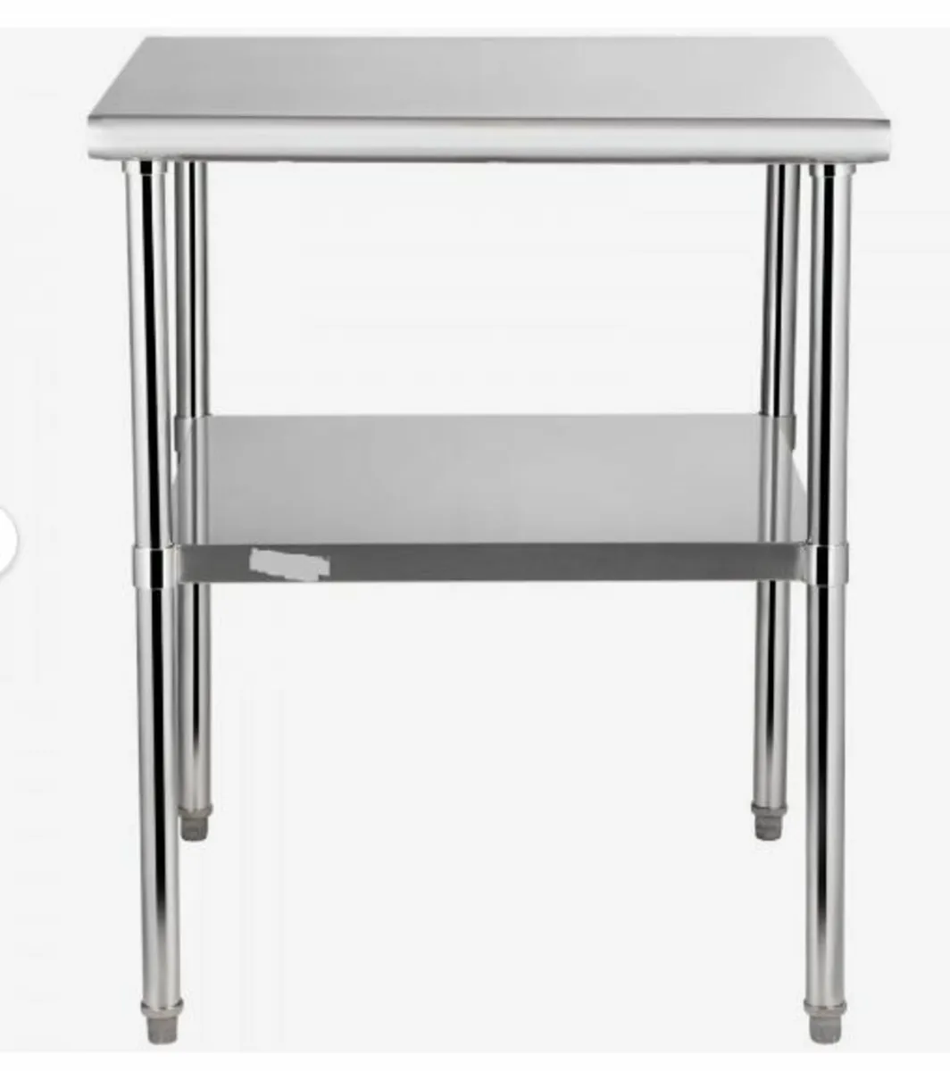 Stainless Steel Prep Table, 30 x 30 x 36 Inch - Image 4