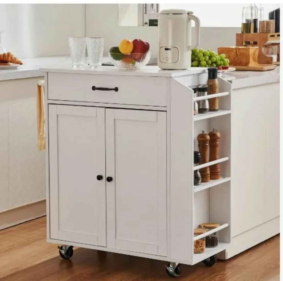 Kitchen Island Cart, 32" Mobile Carts - Image 4