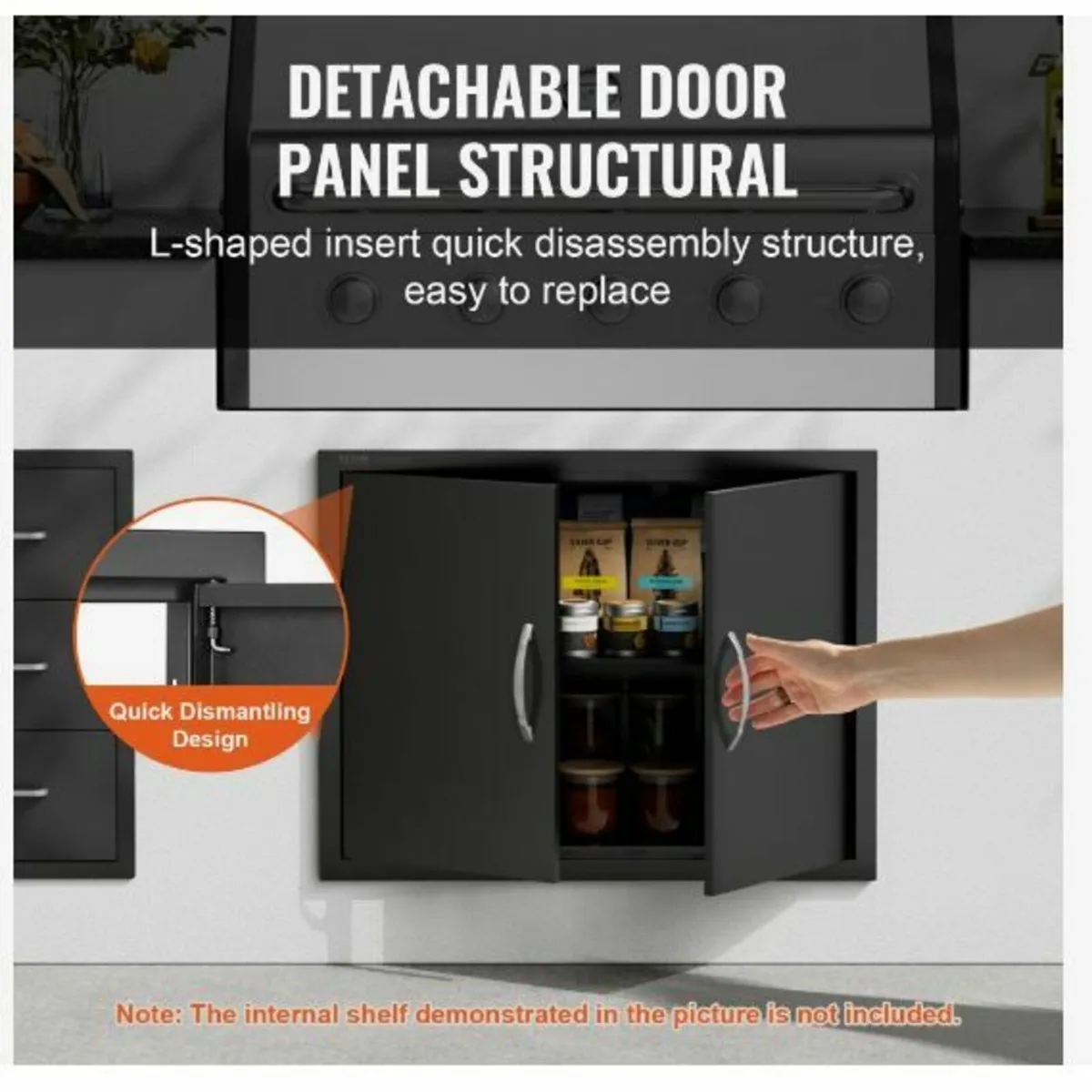 BBQ Access Door, 788x610 mm Double Outdoor - Image 2