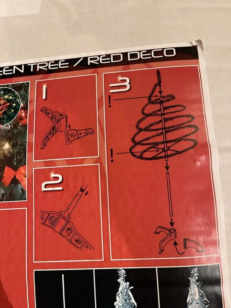 Pop up pre lit 6ft christmas tree - Image 2