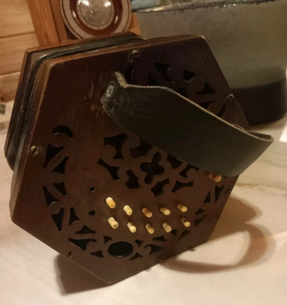 Antique concertina, 1800s, working, D18 post 10e - Image 2