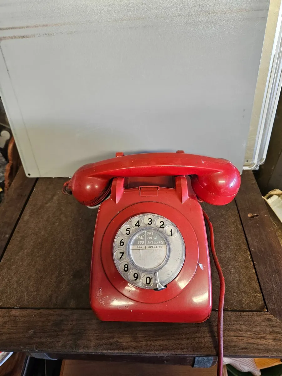 Vintage Red Telephone - Image 1