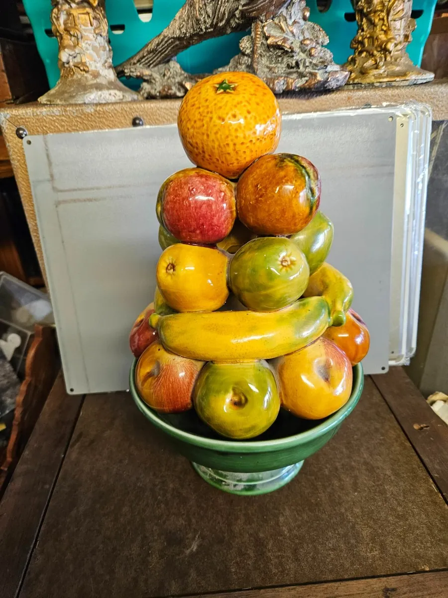 Vintage Ceramic Fruit Display - Image 1