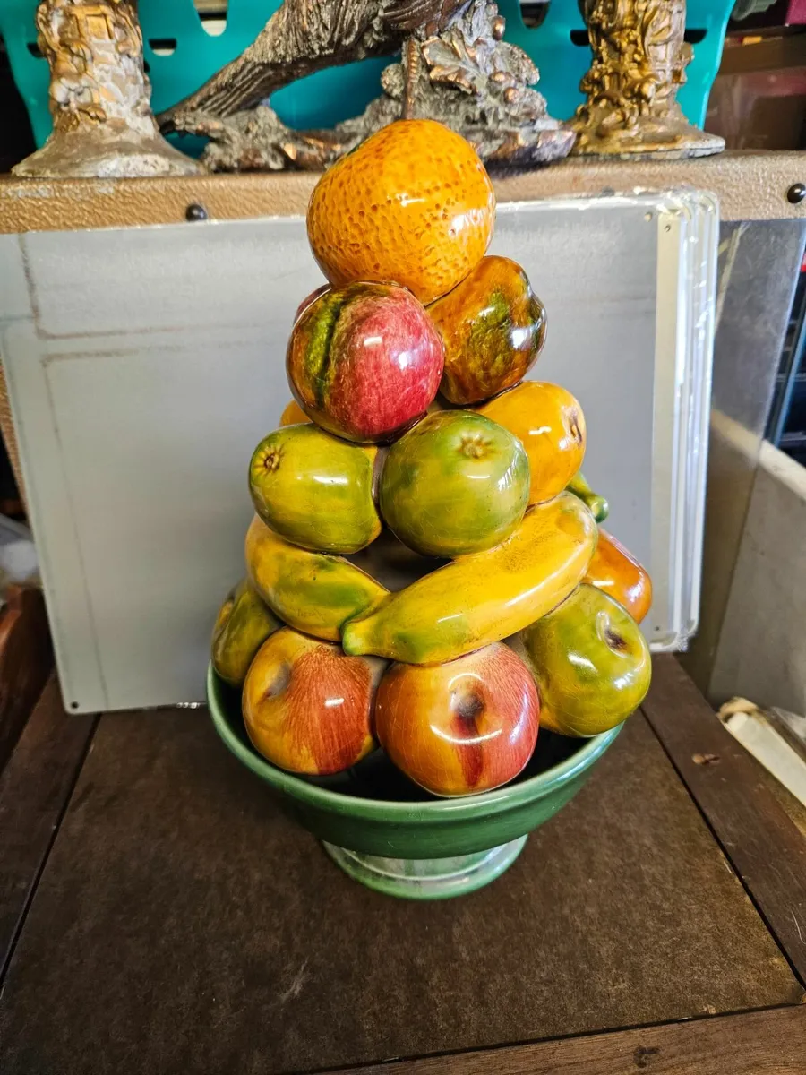 Vintage Ceramic Fruit Display - Image 4