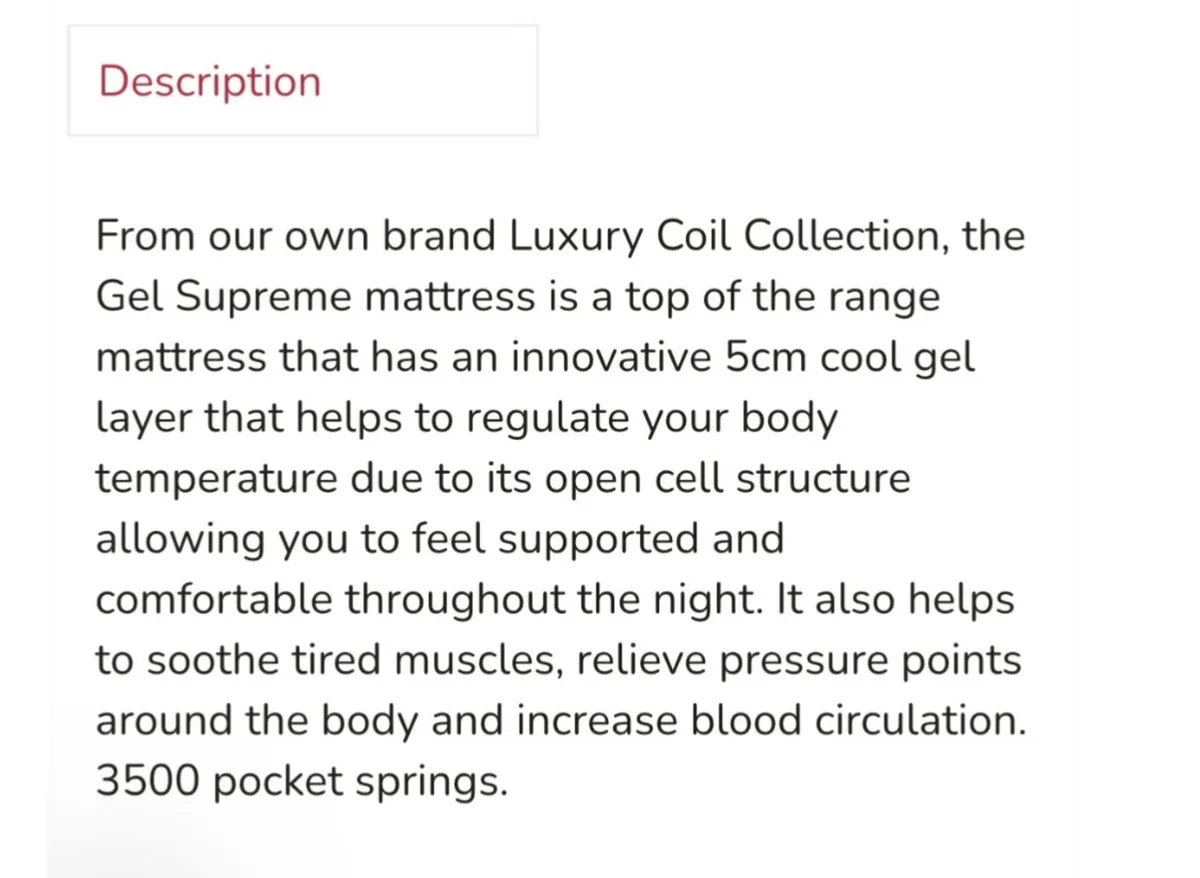 Supreme mattress 5’ king size - Image 3