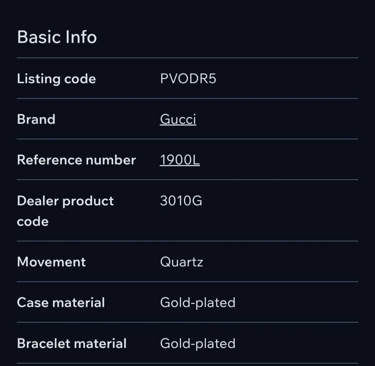 GUCCI LADIES GOLD WATCH - Image 2
