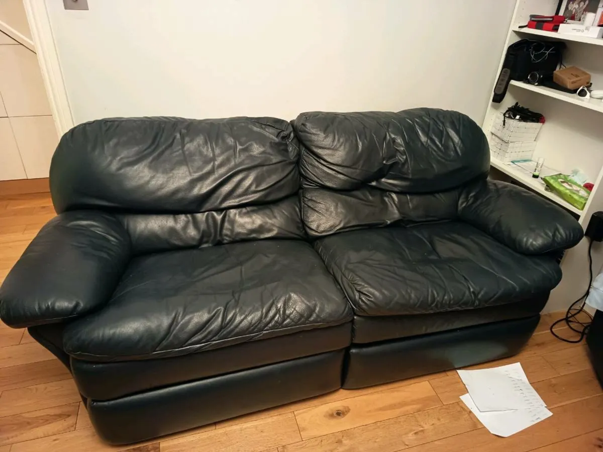 Large 3 seater recliner sofa and armchair - Image 4