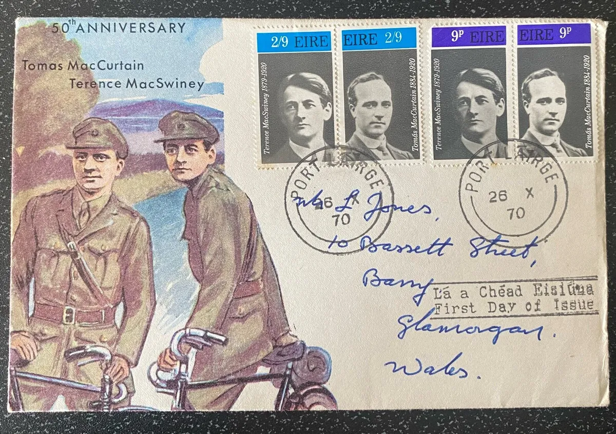 1970 FDC with se-tenant pairing - Image 1