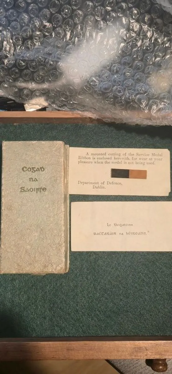 Irish 1917 - 1921 War of Independence Active Service medal & presentation box - Image 2