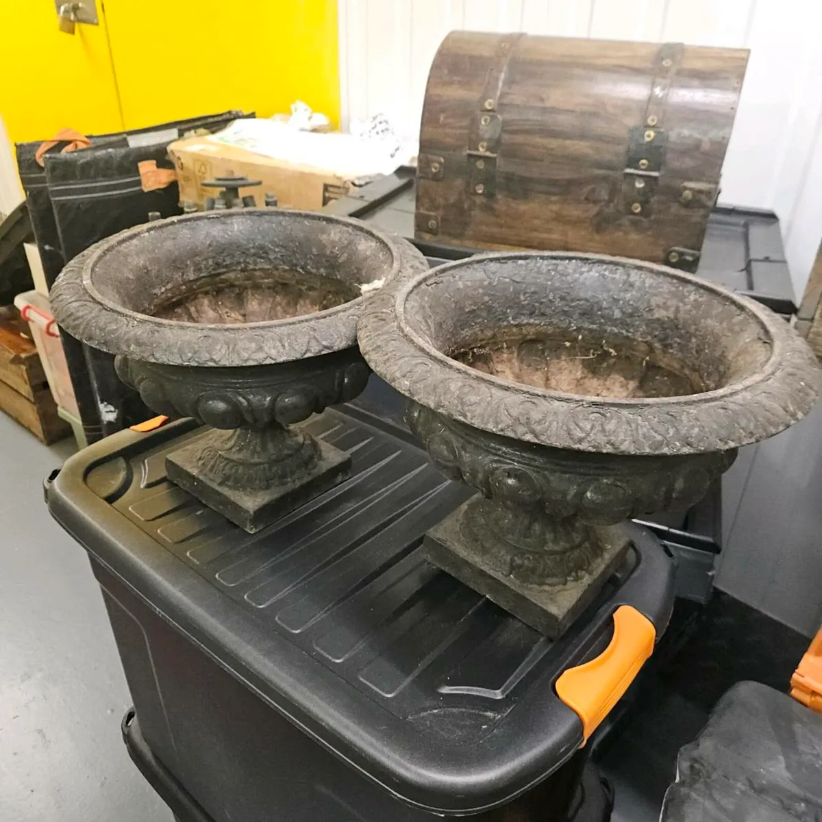 Antique French planters - Image 1