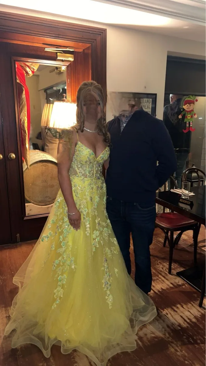 yellow ty ball / debs  dress - Image 2