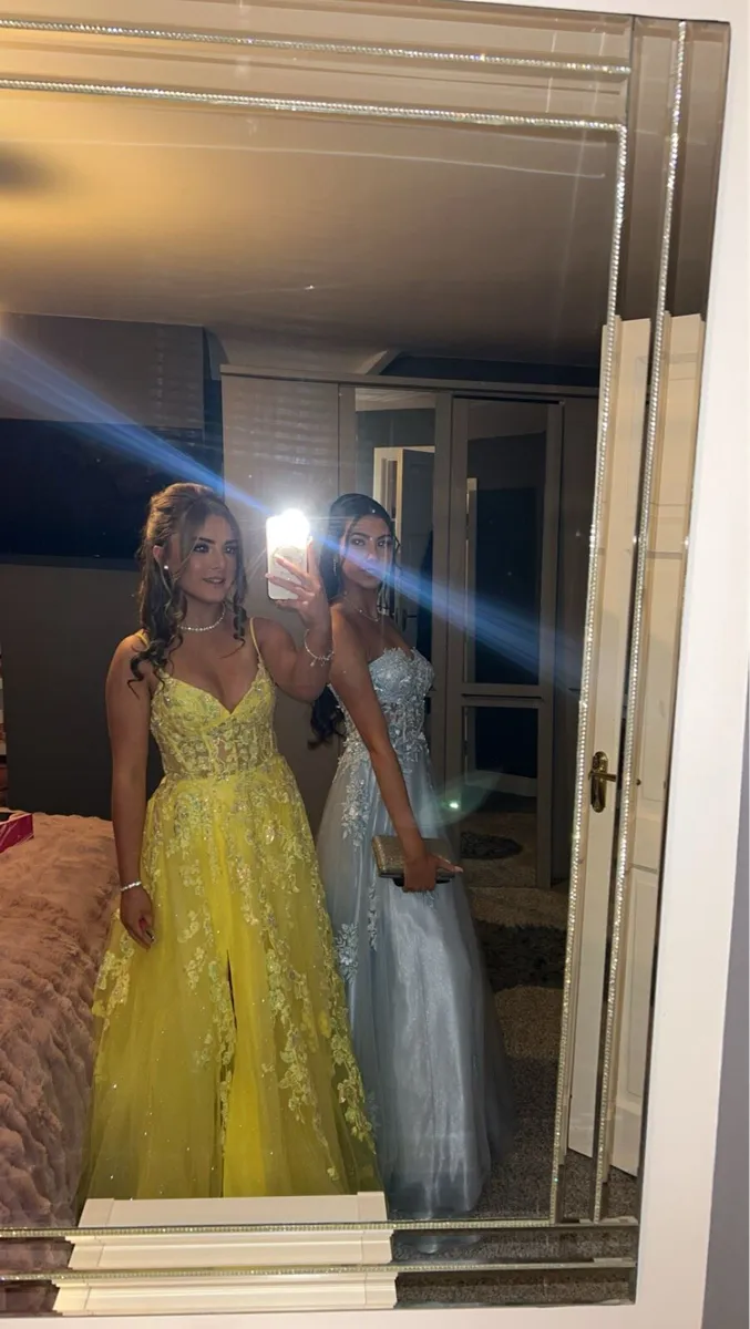 yellow ty ball / debs  dress - Image 3