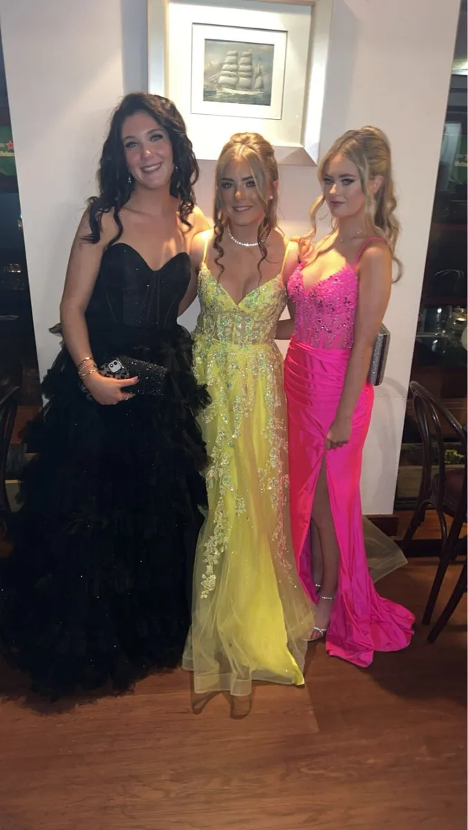 yellow ty ball / debs  dress - Image 4