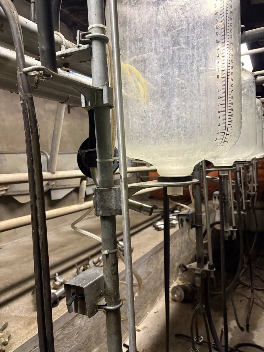 10 De Laval Milk Recording Jars. - Image 1