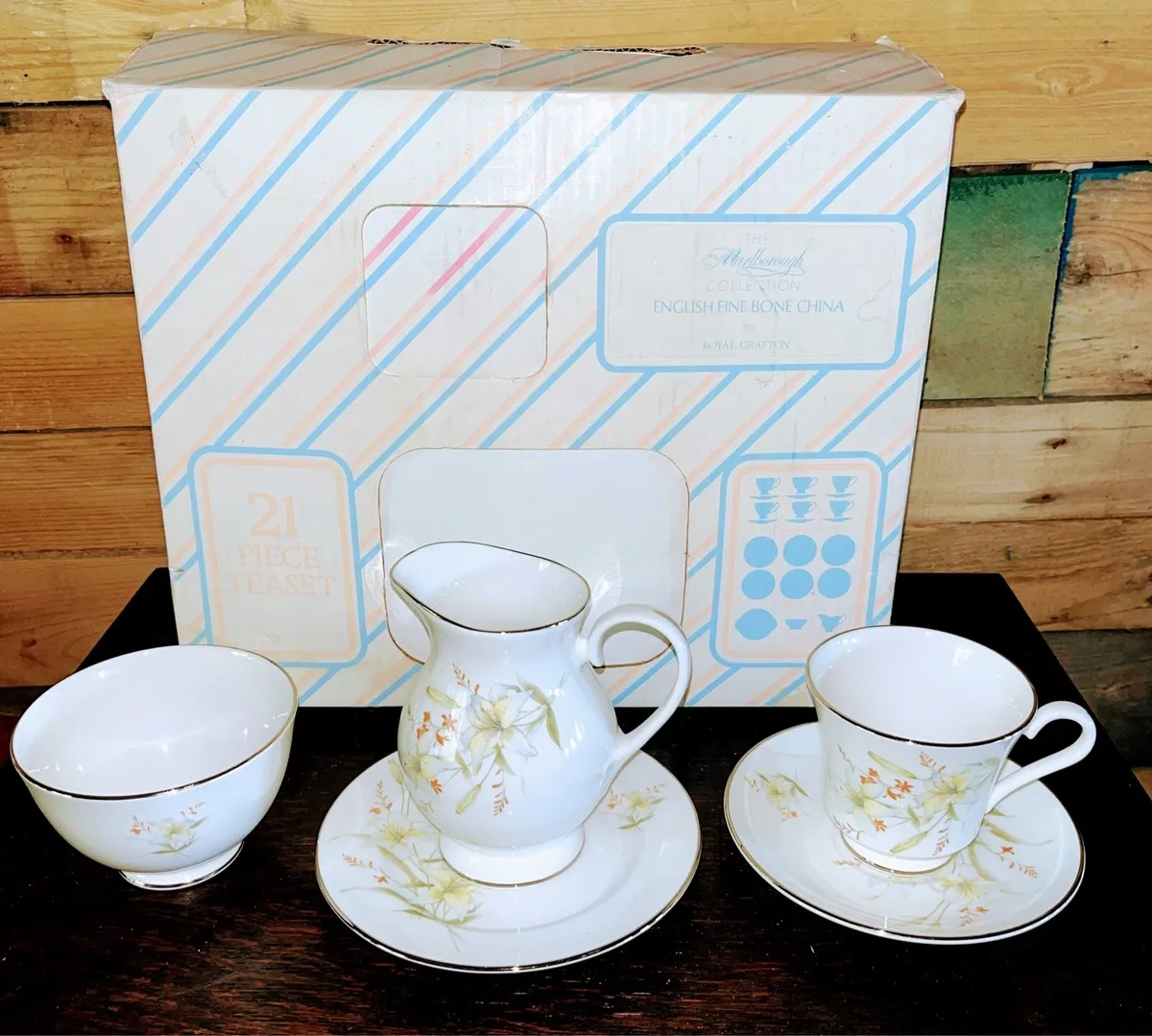 Vintage 21 piece tea set - Image 2