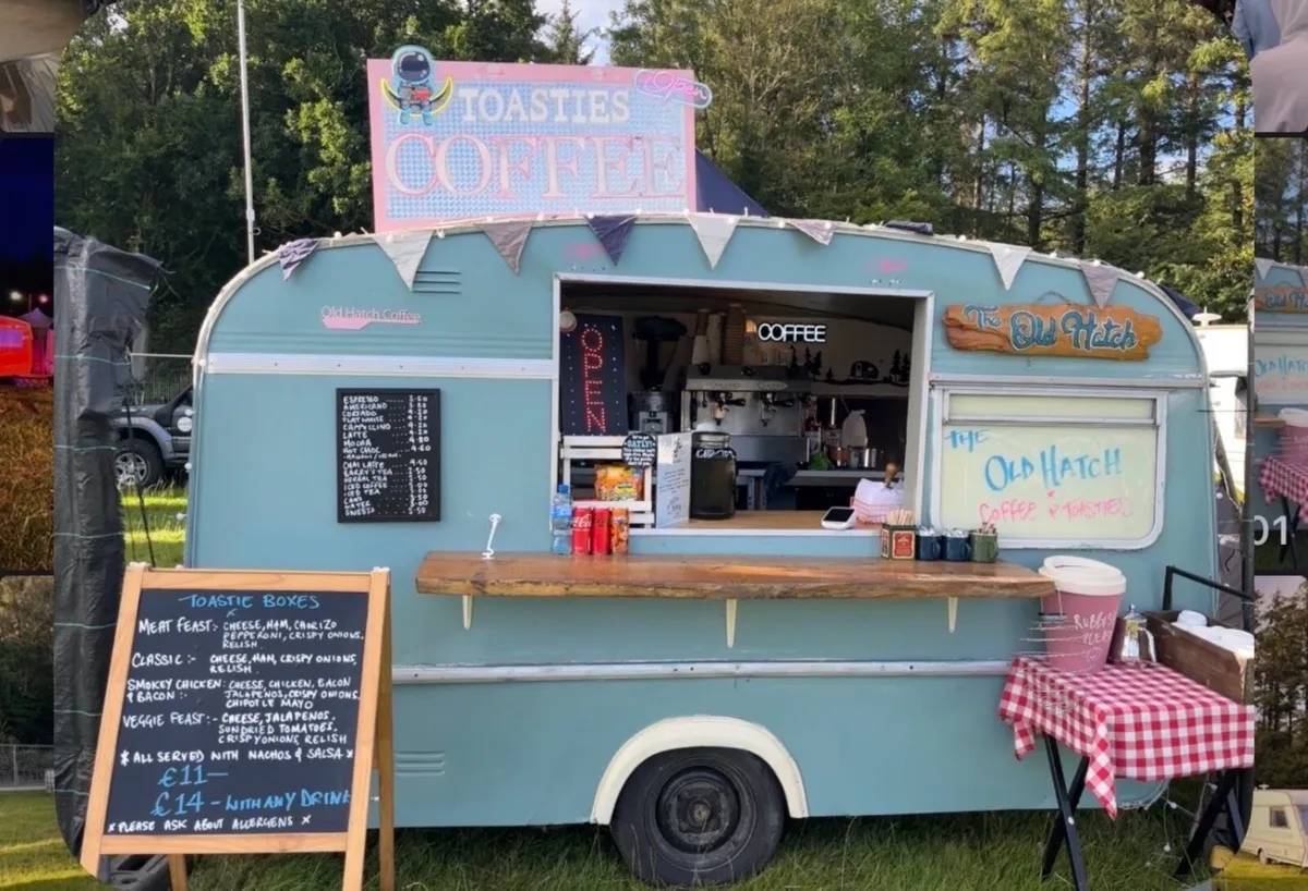Vintage Caravan Coffee Trailer - Image 1