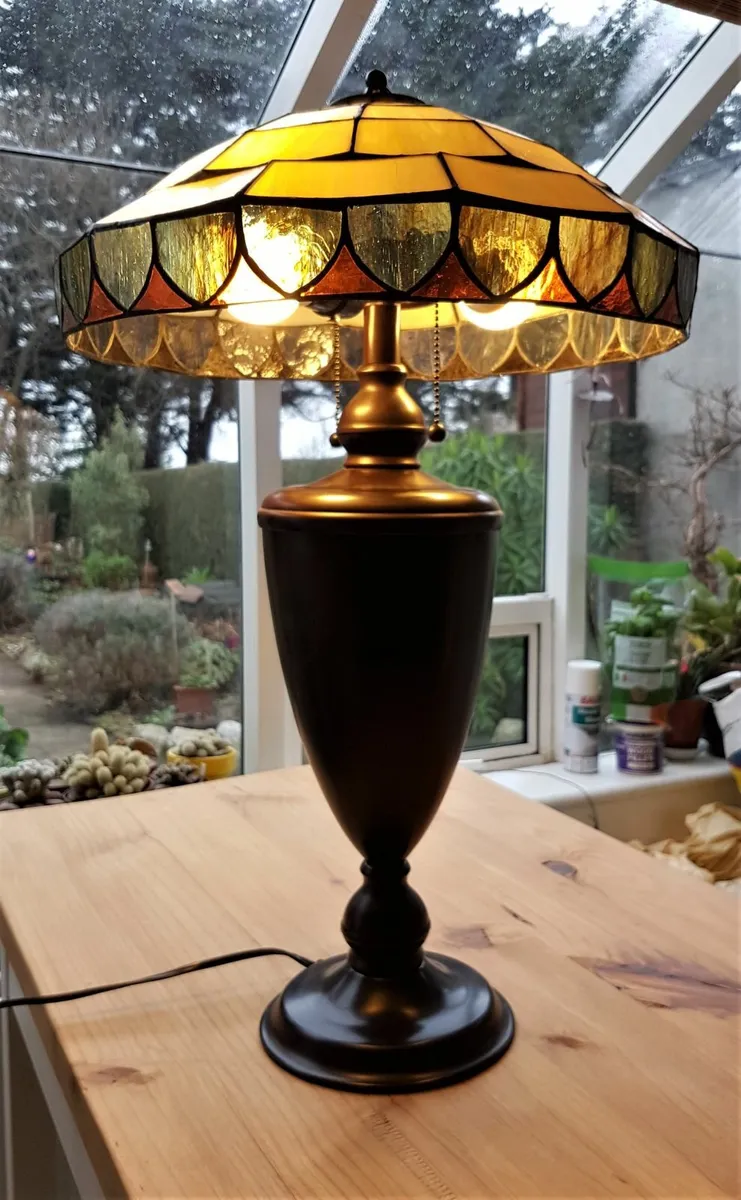 Tiffany style double lamp - Image 2