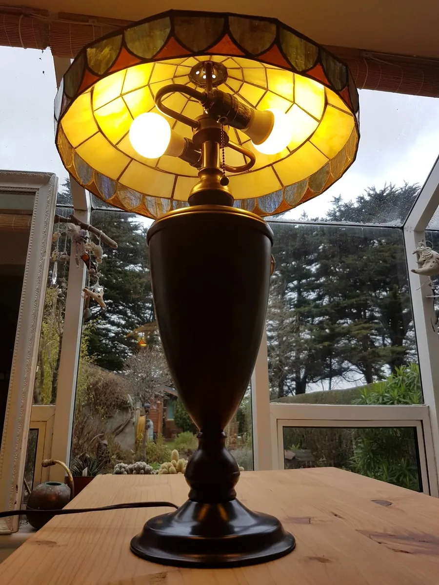 Tiffany style double lamp - Image 3
